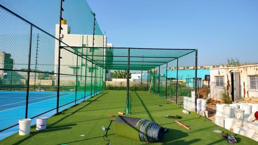 Cricket Practice Net Installation